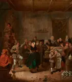 Jan Miense Molenaer, Peasant Wedding, Oil on panel