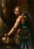 Pier Francesco Gianoli, David with the Head of Goliath, Oil on canvas (relined)
