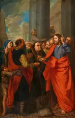 Theodoor Boeyermans, The Tribute Money, Oil on canvas (relined)