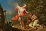 The Angel Awakens the Sleeping Elias
Elias and the Angel by Franz Christoph Janneck, Oil on copper. Each, offered Nov 2020