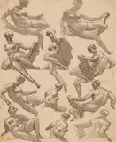 Venetian School 18th century, Figure Studies