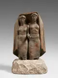 Hermann Blumenthal, Zwei Mädchen mit Tuch im Wasser stehend (Singende Mädchen im Wasser stehend). Entwurf für die Wasserwerke Berlin-Charlottenburg, 1939, Bronze