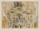 Georges Braque, Hommage à J.S. Bach, Circa 1950-1959, Aquatint etching on wove paper with watermark "BFK RIVES"