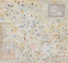 Carl Buchheister, Komposition Mor, 1958, Mixed media and collage on paper