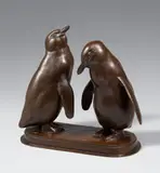 Zwei Pinguine by August Gaul, Circa 1914, Bronze, sold Jun 2020