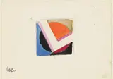 Walter Dexel, Ohne Titel. 4 Entwürfe zu der "Serie Scheibe in Quadrat"