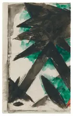 Abstrakte Baumstudie by Franz Marc, 1913, Watercolour over pencil on light paper (sketch sheet), sold Jun 2020