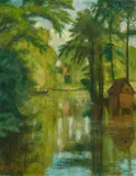 Otto Modersohn, Ruderpartie auf der Wümme