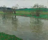 Oskar Moll, Weiden an der Amper, Circa 1903, Oil on canvas
