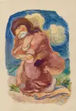 Ludwig Meidner, Ohne Titel (Kniender Prophet)