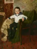 Emil Orlík, Knabenporträt (Porträt Paul Schütz)