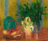 Hans Purrmann, Stillleben mit Früchten, 1950, Oil on fibreboard