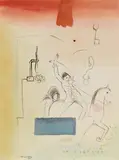 Gert Heinrich Wollheim, Mann auf Pferd