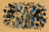 Mark Tobey, Ohne Titel, 1966, Monotype with tempera and tempera drawing on fine paper 26.2/