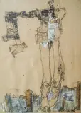 Abebe, Untitled (X-Privacy 1), 2004 (2011/2012), Mixed media on paper