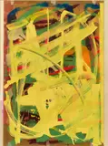 Imi Knoebel, Untitled, 1980/1982, Multiple layer films, varnish, adhesive tapes and staples on cardboard