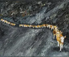 Karin Kneffel, Untitled, Around 1989, Oil on canvas