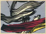 Roy Lichtenstein, Brushstrokes, 1967, Colour silkscreen on card