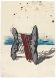 Markus Lüpertz, Untitled, Mixed media on paper