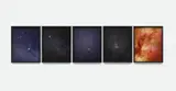 Trevor Paglen, Debris, 2010, Photo work in 5 parts: chromogenic prints on dibond. Each