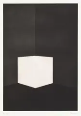 James Turrell, Squat (from: First Light), 1989, Aquatint etching on card