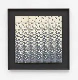 Gra dla dwoch (Game for two) by Ryszard Winiarski, 1987, Acrylic on panel on black painted panel, offered Jun 2020