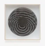 Ludwig Wilding, Single K 15, 1970, Silkscreen on Plexiglas in front of silkscreened card in display case