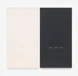 Turi Simeti, Untitled, 1979, Two works: each acrylic on shaped canvas. Each