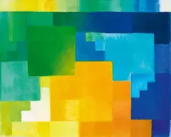 Heinz Mack, Lichtfelder  (Chromatic Constellation), 1992, Acrylic on canvas