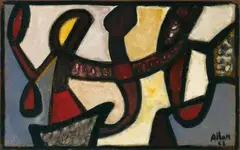 Jean-Michel Atlan, Ohne Titel, 1958, Oil on canvas