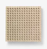Günther Uecker, Aggressive Reihung, 1975, Nägel und Grafit auf Leinwand, auf Holz aufgezogen
