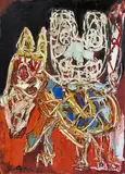 Karel Appel, Untitled, 1955, Oil on canvas