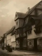 Léonard Misonne, Vieux Toits (Osterspai), 1937, Mediobrome print