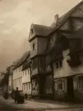 Léonard Misonne, Vieux Toits (Osterspai), 1937, Mediobrome print