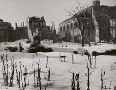 Georgenkirche by Herbert List, 1945/1946, Vintage ferrotyped gelatin silver print, sold Jun 2020