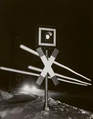 Warnlicht by Ludwig Windstosser, 1951, Vintage ferrotyped gelatin silver print on Leonar paper, offered Jun 2020
