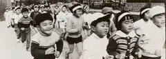 Ed van der Elsken, School Children, Japan, 1960, 2 vintage ferrotyped gelatin silver prints, mounted