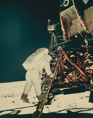 Nasa, Apollo 11, Buzz Aldrin descends to the Lunar Surface, 1969, Vintage chromogenic print on Kodak paper