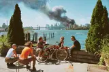 Thomas Hoepker, Blick von Williamsburg, Brooklyn, auf Manhattan, 11. September 2001