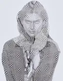 Albert Watson, Gabrielle Reece, Piero Panchetti Blouse, L.A., 1989, Gelatin silver print