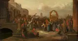 Jacob Willemsz de Wet, David's Entry into Jerusalem with the Ark of the Covenant, Oil on panel