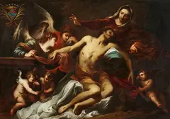 Stefano Magnasco, The Lamentation of Christ, Oil on canvas (relined)