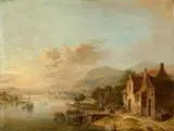 River Landscape by Christian Georg Schütz the Elder, Oil on copper, offered May 2020