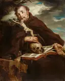 Pierre Jan Joseph Verhaegen, Saint Francis, Oil on canvas (relined)