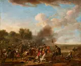 Francesco Casanova, Cavalry Battle, Oil on canvas (relined)