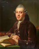 Jens Juel, Portrait of Christophe Battier, Oil on canvas (relined)