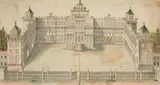 Study of a Palace Facade by Probably French School probably 17th century, Black ink and watercolour, offered May 2020