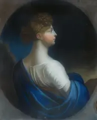 Queen Luise in Profile 
King Friedrich Wilhelm III by Johann Heinrich Schröder, Chalk pastel on paper. Each, offered May 2020