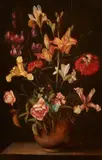 Alexander Adriaenssen, Vase of Flowers in an Earthenware Vase, Oil on panel