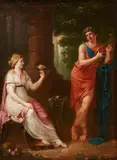 Orpheus and Eurydice by Probably french school 18th century, Oil on canvas, offered Mar 2020